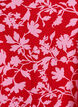 Robe courte &eacute;vas&eacute;e &agrave; imprim&eacute; floral, Rouge, Packshot image number 2
