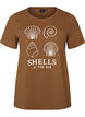 T-shirt en coton avec imprim&eacute;, Marron, Packshot image number 0