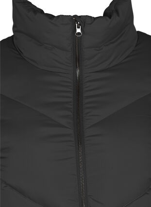 Lange jas met hoge hals, Black, Packshot image number 2