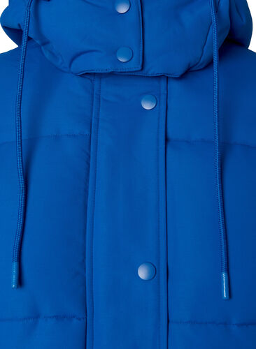 Longue veste polaire avec poches et capuche, French Blue, Packshot image number 2