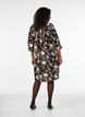 Lang shirt in linnen en viscose, Zwart, Model image number 2
