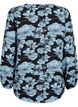 Blouse avec col en V et imprimé, Black B. Flower AOP, Packshot image number 1