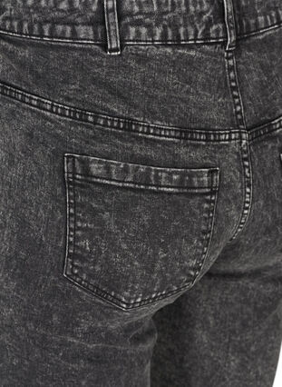 Denim shorts met hoge taille, Grey Denim, Packshot image number 3