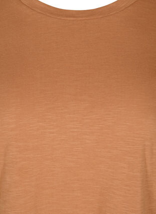 T-shirt en coton à manches courtes, Pecan Brown, Packshot image number 2