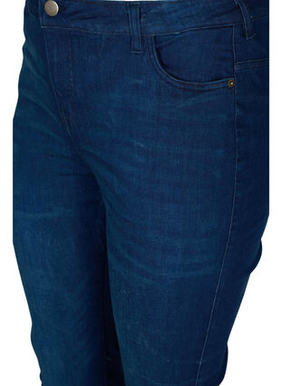 Super slim fit Amy jeans met hoge taille, Dark blue, Packshot image number 2