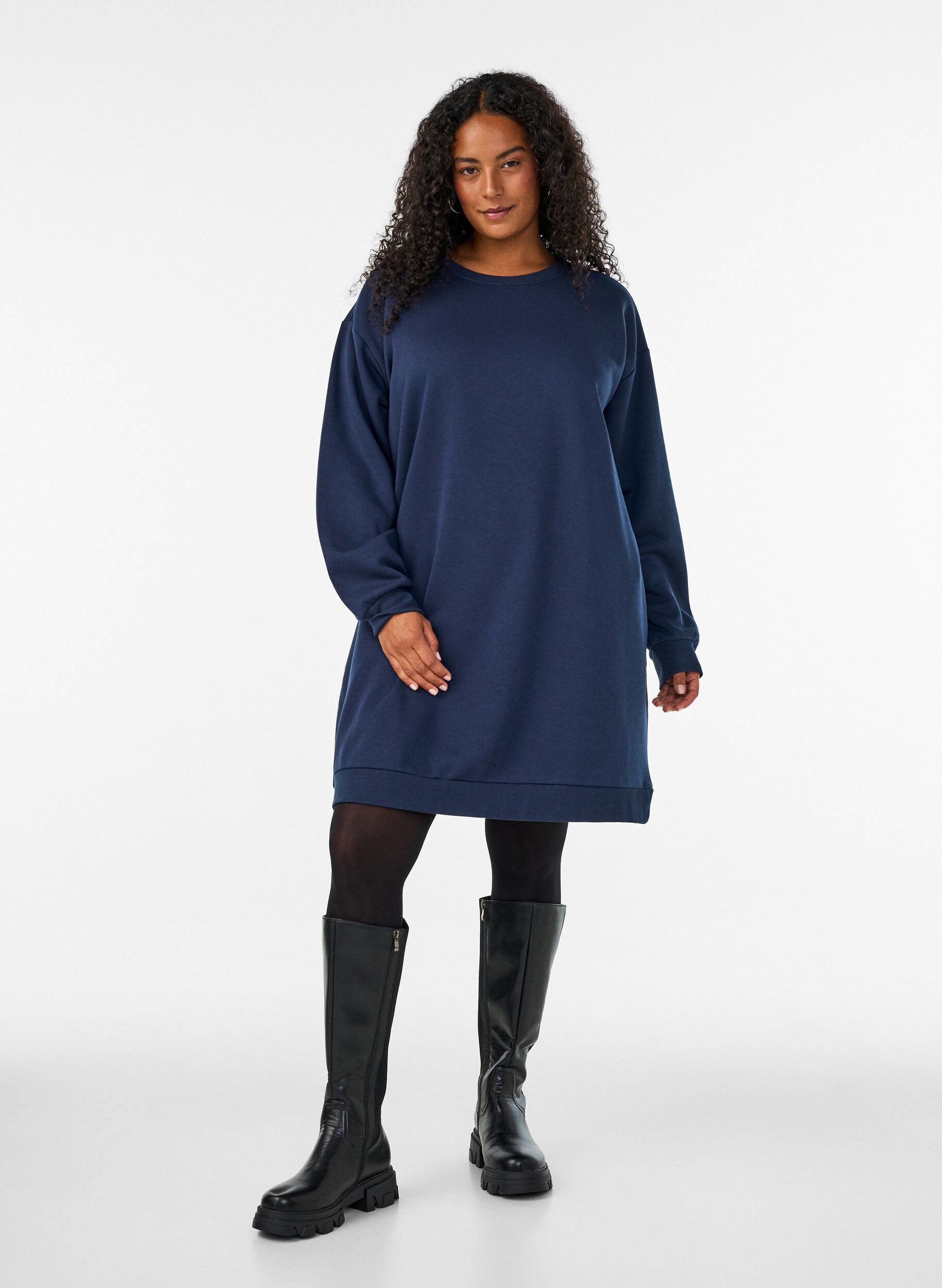 ZizziRobe sweat ample avec poches, Bleu, Model image number 1