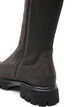 Botte haute en su&eacute;dine avec empi&egrave;cements c&ocirc;tel&eacute;s, Marron, Packshot image number 2