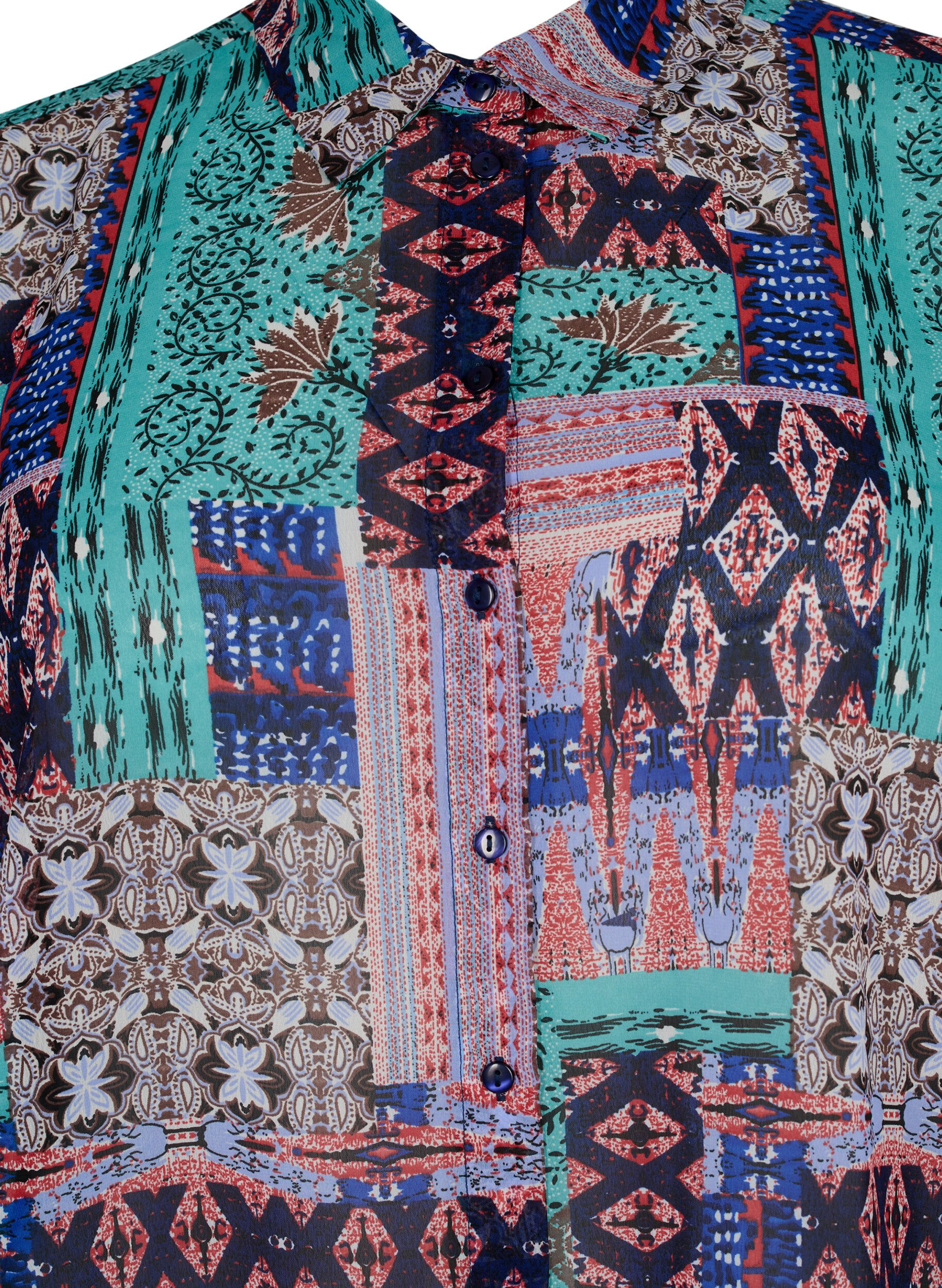 ZizziFLASH - Shirt met lange mouwen en bloemenprint, Multi Ethnic , Packshot image number 2