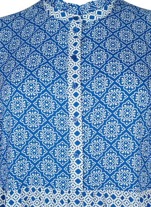 A-vorm jurk met patronen en uitsnijdingen, Blue AOP, Packshot image number 2