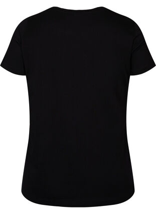 T-shirt en coton à manches courtes avec imprimé, Black Rock, Packshot image number 1