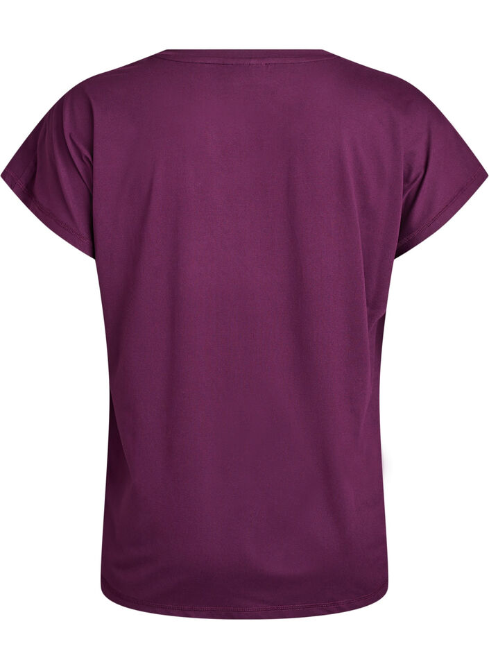 Effen gekleurd trainingsshirt, Paars, Packshot image number 1