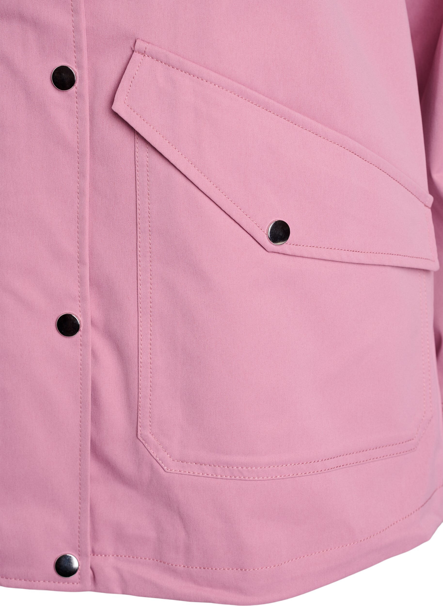 ZizziVeste courte de printemps avec capuche amovible, Rose, Packshot image number 3