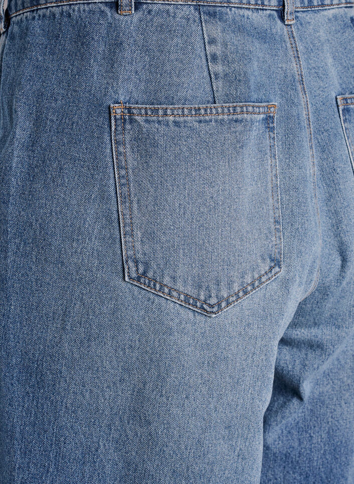 Jean barrel taille haute, Bleu, Packshot image number 3
