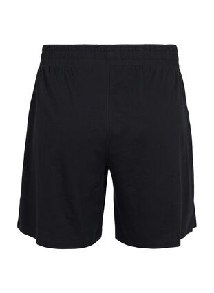 Losse shorts met zakken, Black, Packshot image number 1