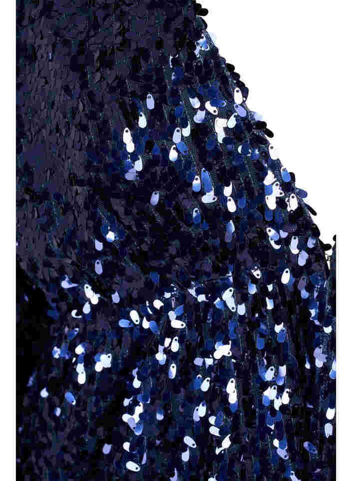 Vest met pailletten en lange mouwen, Evening Blue, Packshot image number 2