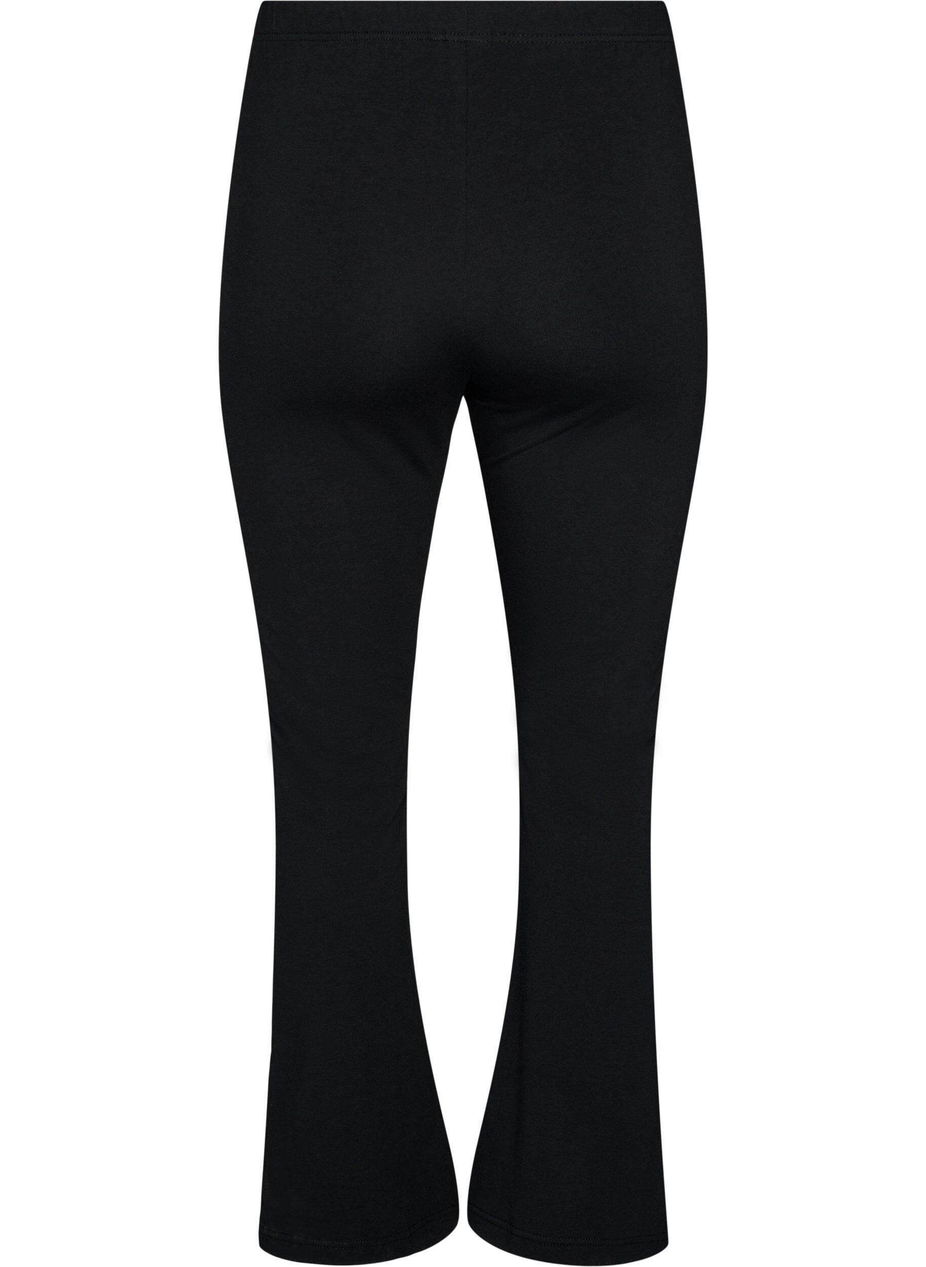 ZizziPantalon &eacute;vas&eacute; en jersey, Noir, Packshot image number 1