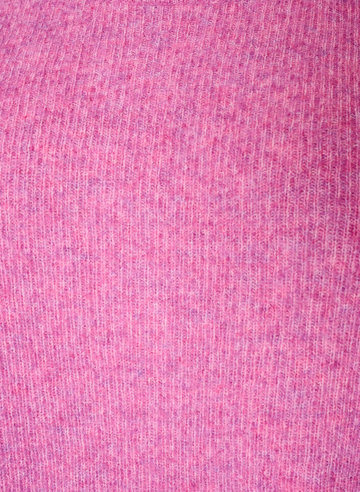 Blouse en maille chin&eacute;e avec col rond, Violet, Packshot image number 2