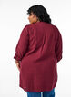 Katoenen mousseline tuniek met broderie anglaise, Donker Bordeaux, Model image number 2