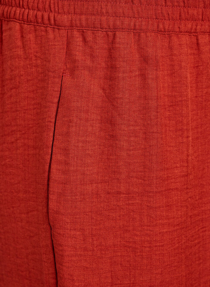 Pantalon ample avec ceinture &eacute;lastique et poches, Rouge, Packshot image number 2