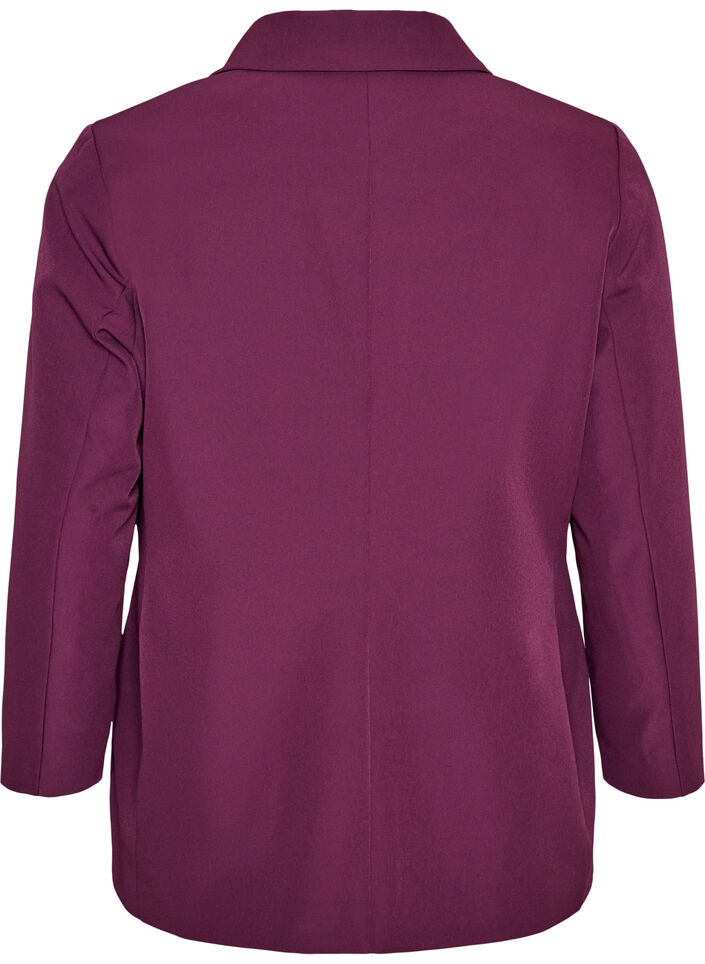 Klassieke blazer met knoopsluiting, Paars, Packshot image number 1
