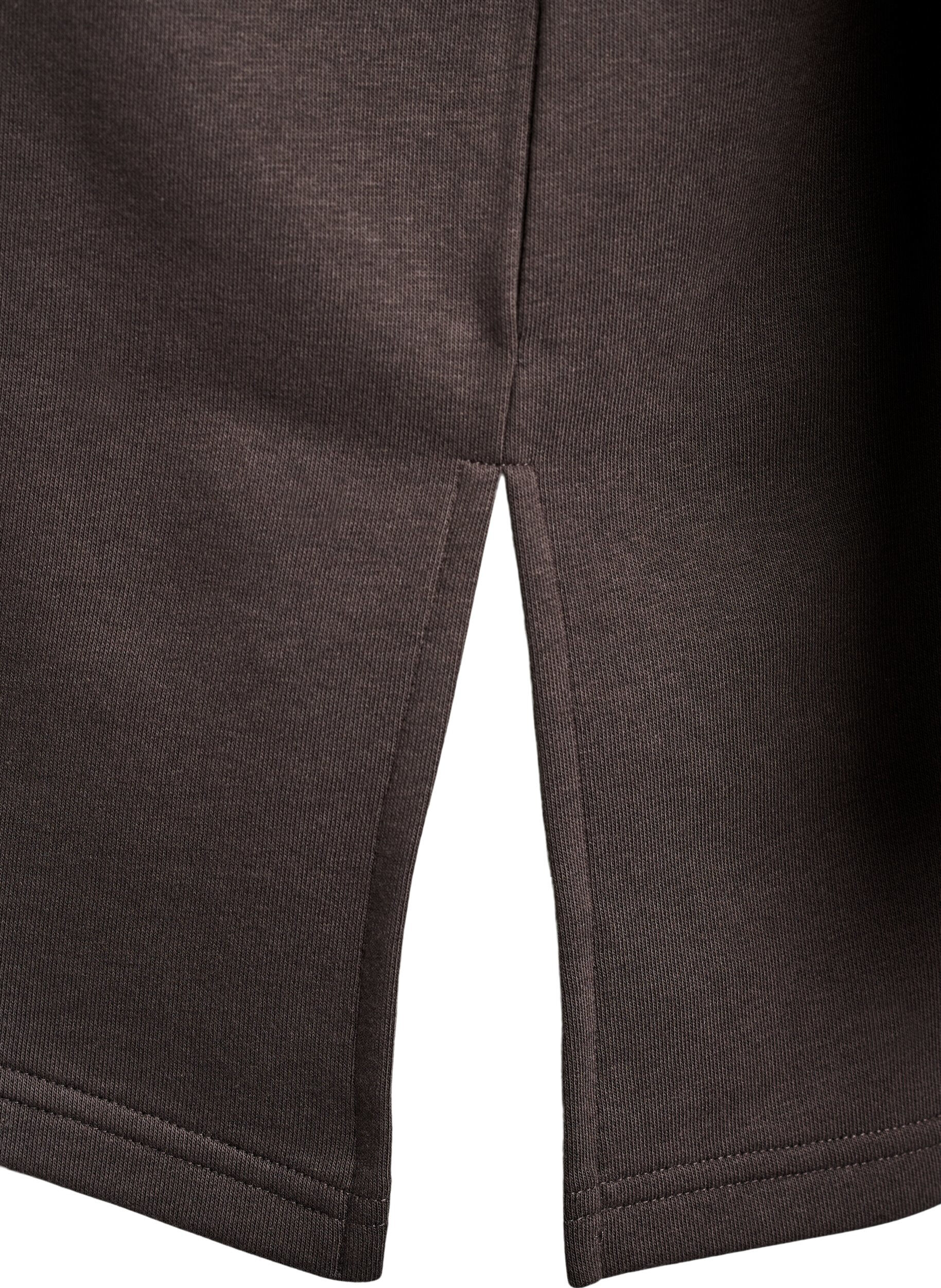 ZizziOversized sweat T-shirt met korte mouwen, Bruin, Packshot image number 3