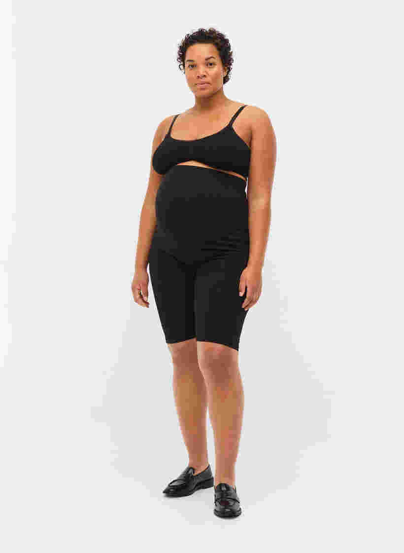 Nauwsluitende zwangerschapsshort, Black, Model image number 0
