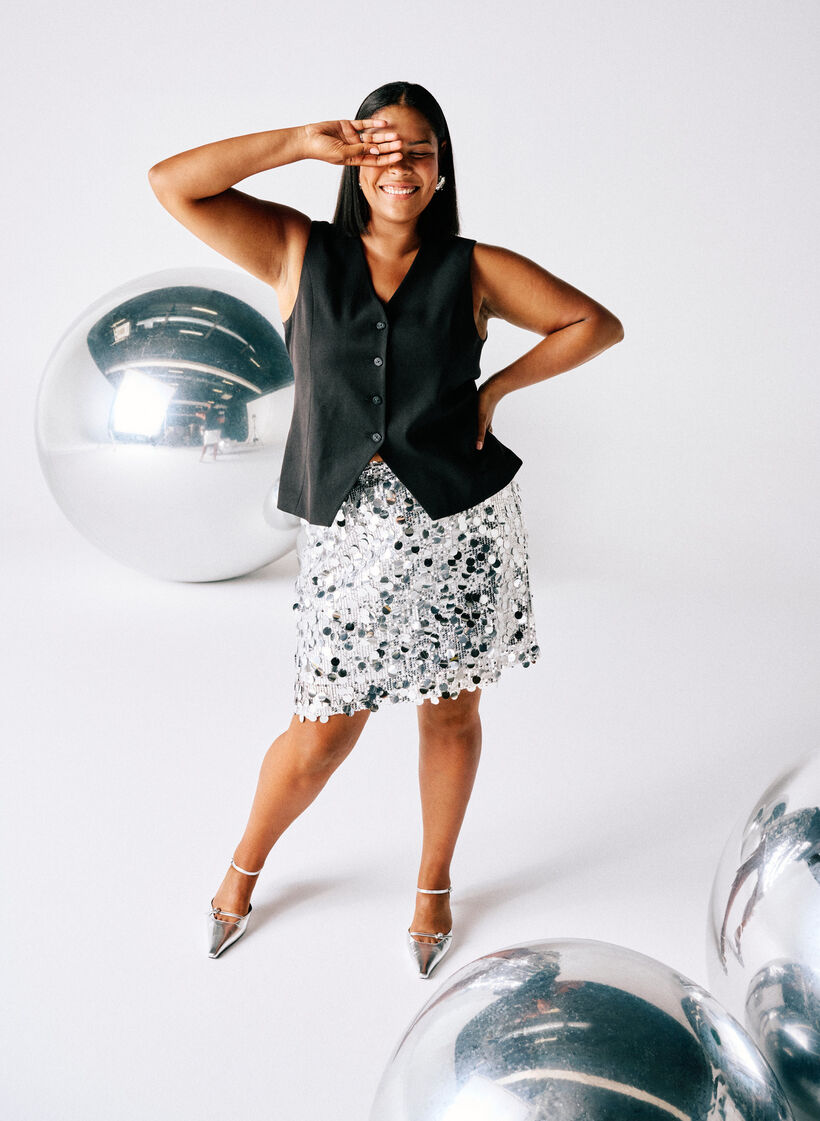 Gilet avec fermeture à boutons, Noir, Image image number 0