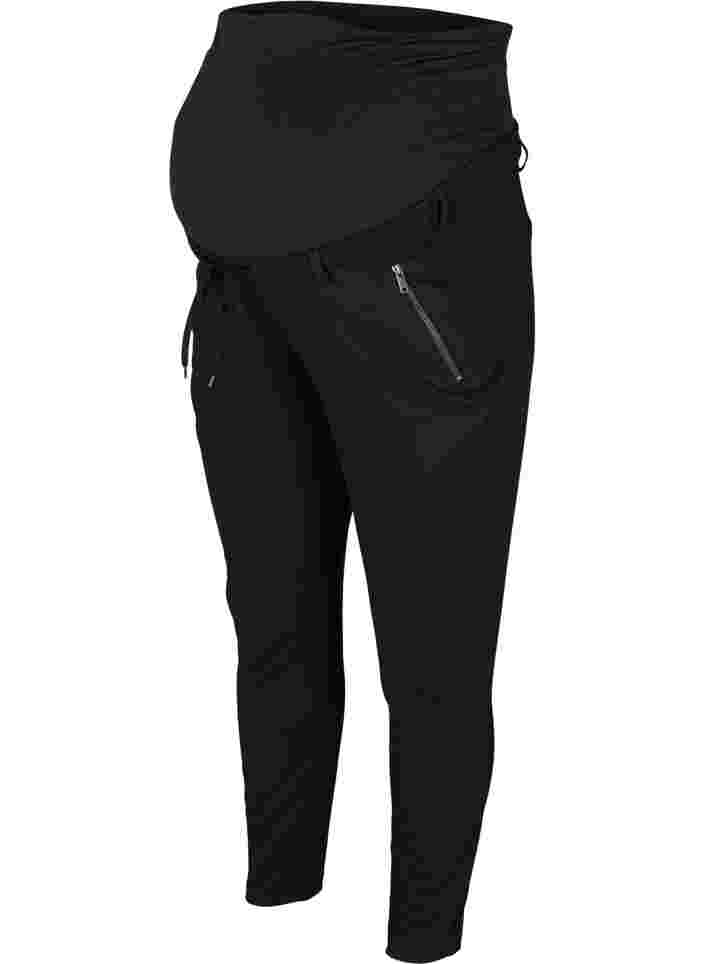 Pantalon de grossesse Maddison avec fermeture éclair, Black, Packshot image number 0