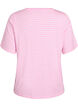T-shirt met TENCEL&trade; Lyocell en strepen, Roze, Packshot image number 1