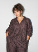 Bomber en jacquard floral, Marron, Model image number 0