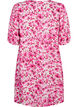 Gebloemde viscose jurk met a-vorm, Pink Flower Rain, Packshot image number 1