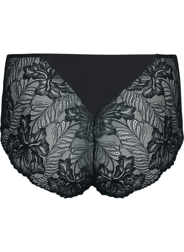 Support the breasts - Culotte avec dentelle, Black, Packshot image number 1