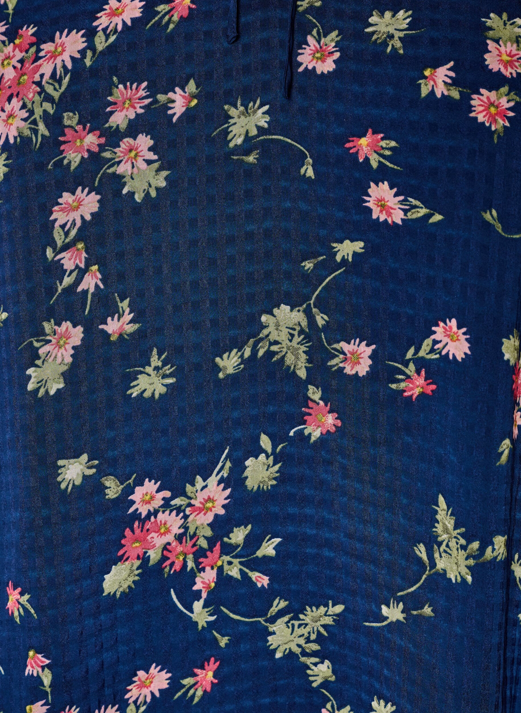 ZizziTunique imprim&eacute;e florale en coupe A, Bleu, Packshot image number 2