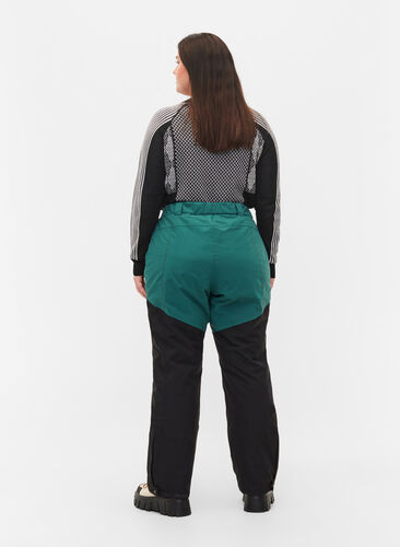 Pantalon de ski avec poches, Mallard Green Comb, Model image number 1