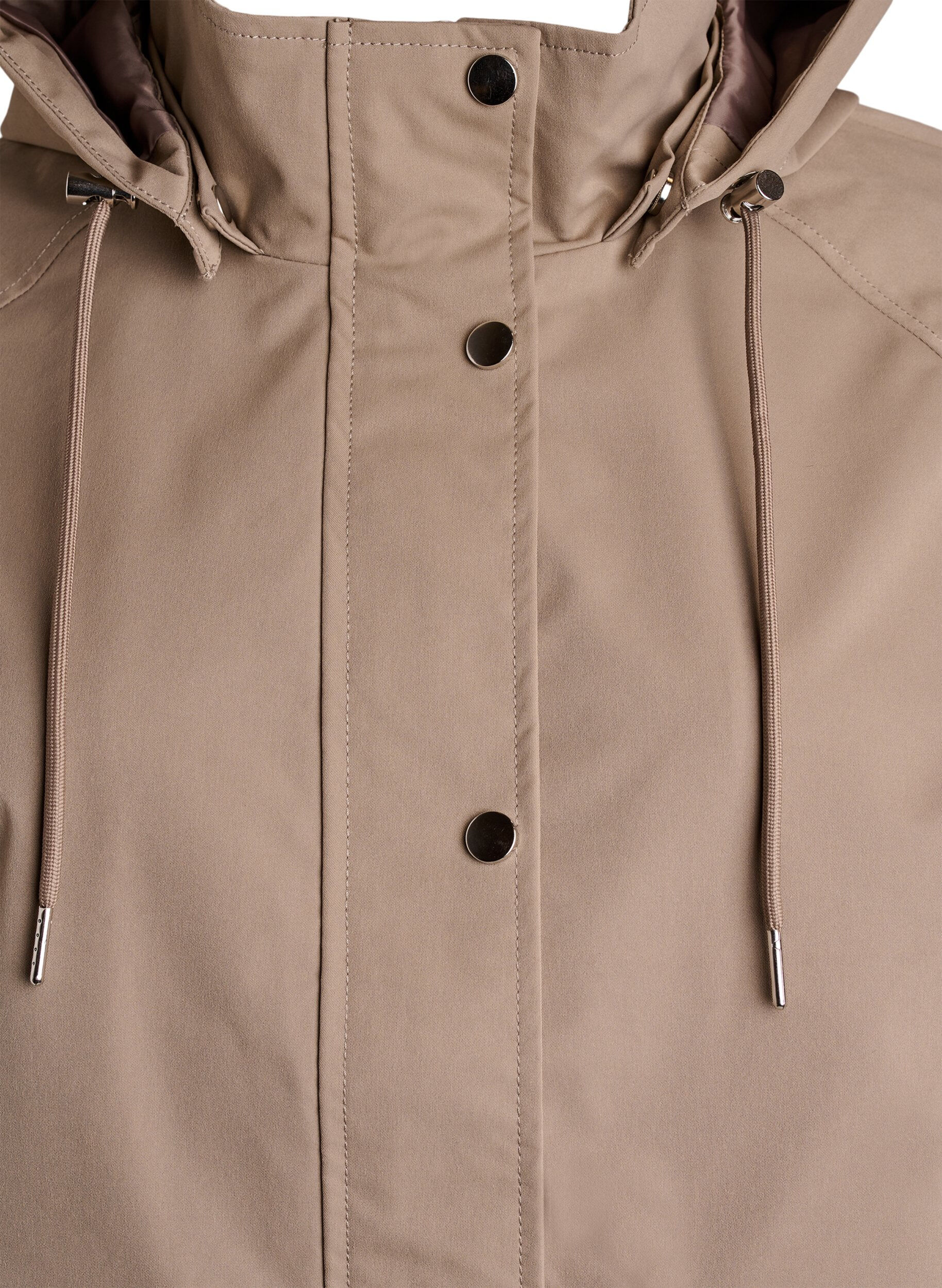 ZizziKorte lentejas met afneembare capuchon, Beige, Packshot image number 2