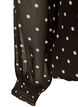 Blouse en mousseline &agrave; pois avec manches transparentes, Marron, Packshot image number 3