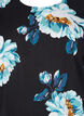 Blouse en viscose à manches courtes avec imprimé floral, Black Big Flower, Packshot image number 2