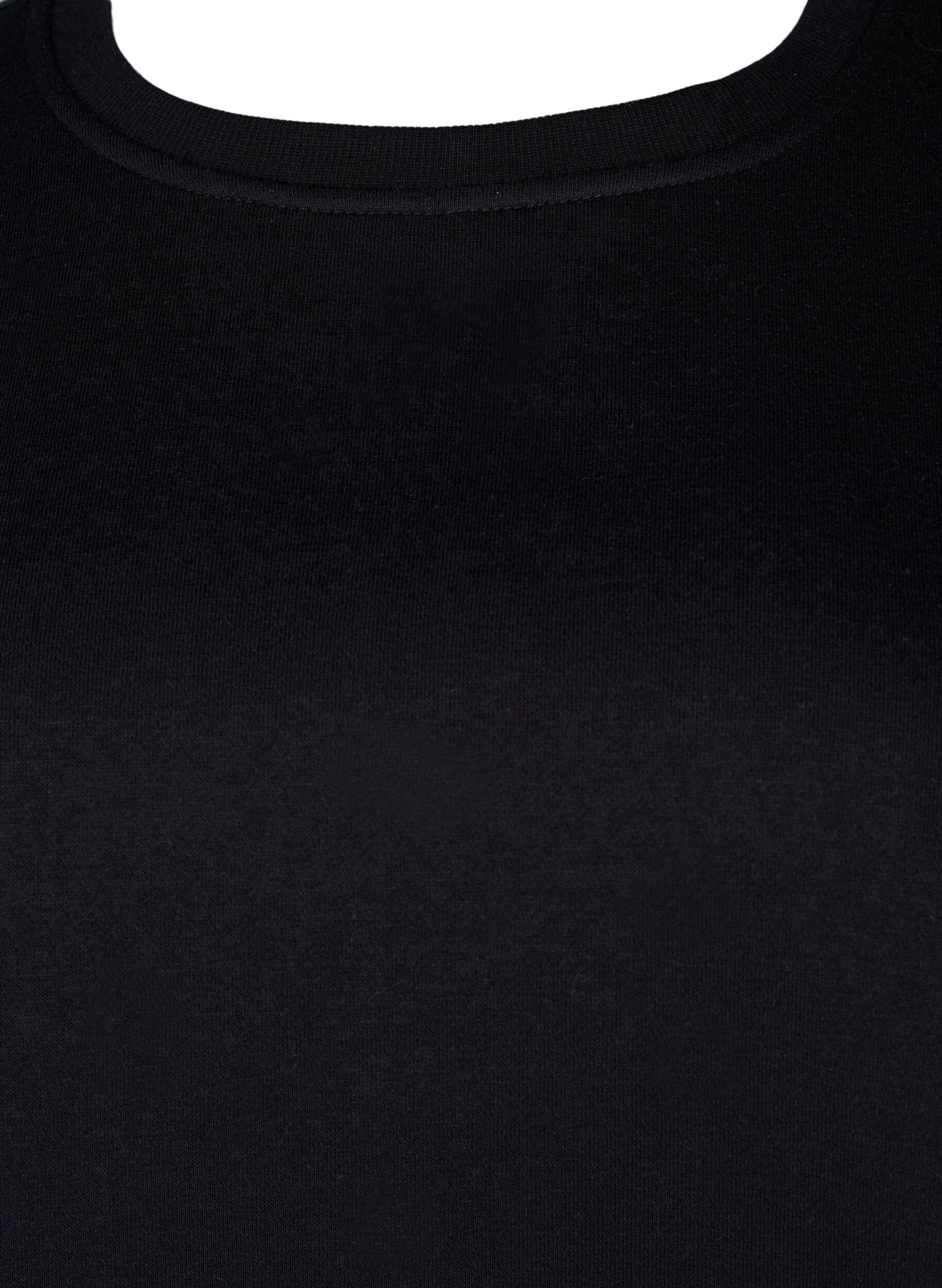 ZizziSweatshirt met kralen, Black, Packshot image number 2