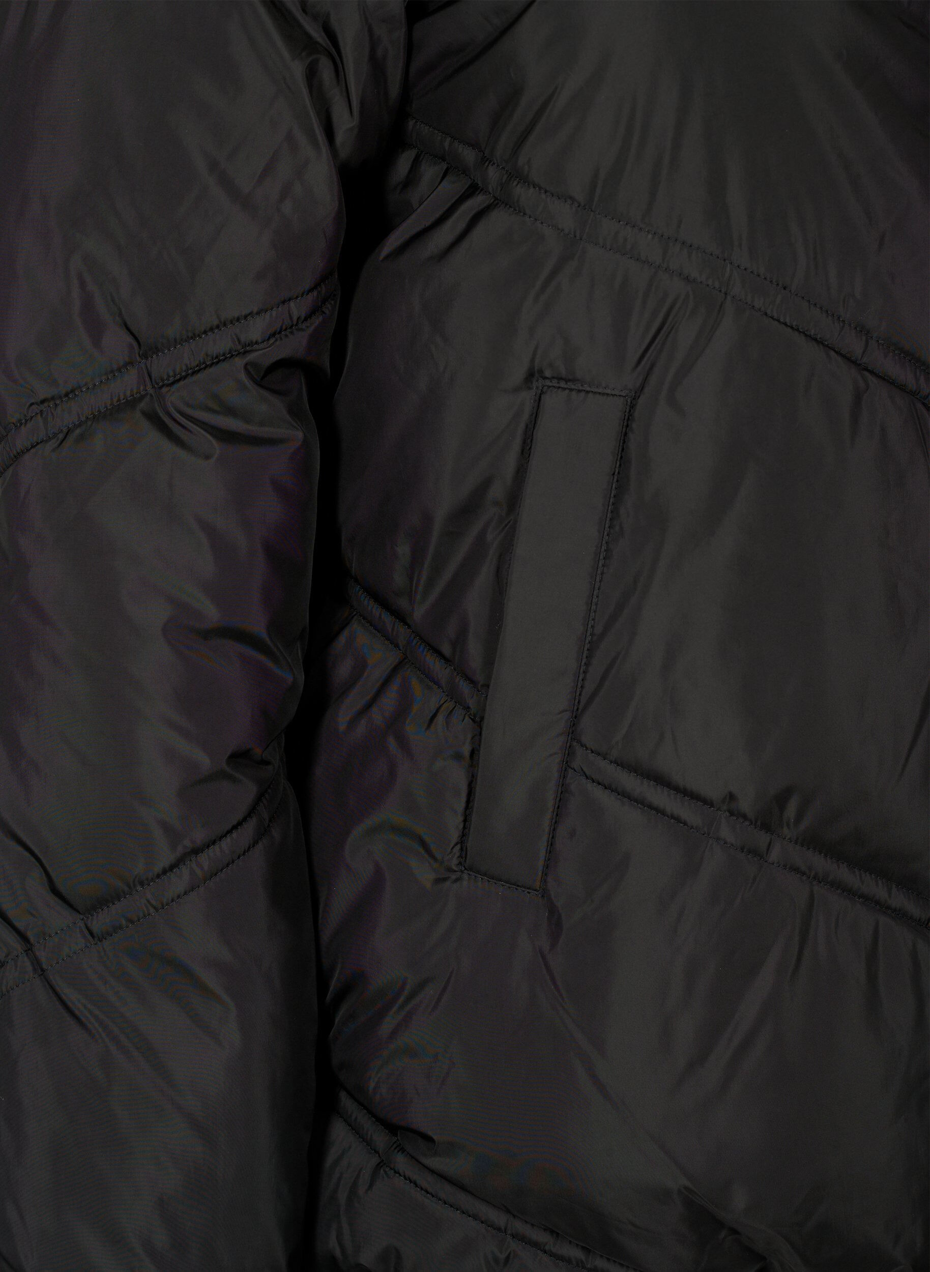 Zizzi Veste d'hiver courte avec poches, Black, Packshot image number 3