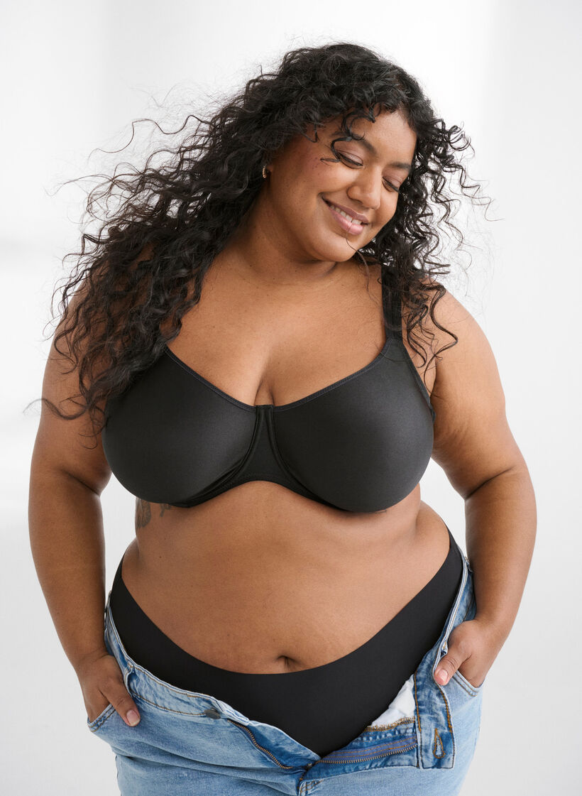 Soutien-gorge moul&eacute; couvrant avec maintien &eacute;lev&eacute;, Noir, Image image number 0