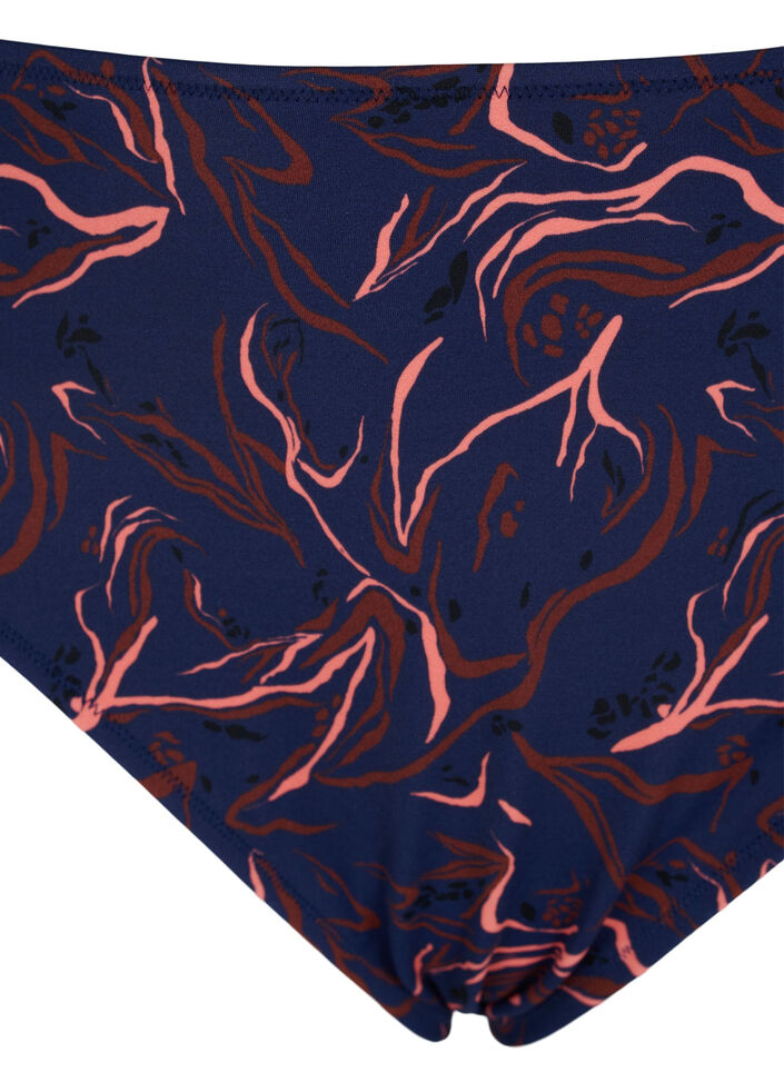 Bikinibroekje met hoge taille en hoog uitgesneden pijpjes, Zwart, Packshot image number 2