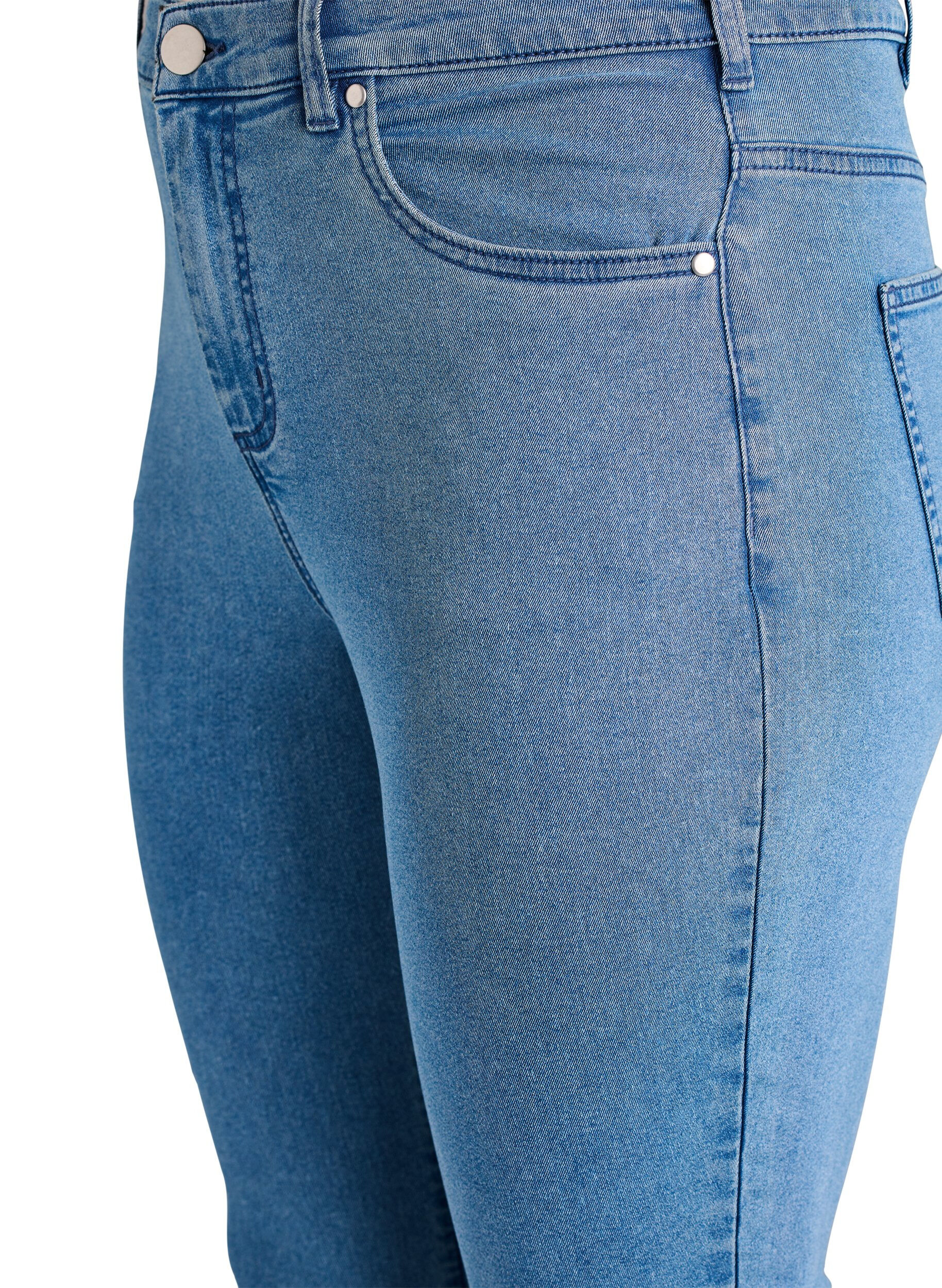 ZizziJean Amy taille haute coupe super slim, Bleu, Packshot image number 2