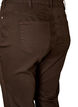 Ellen bootcutjeans van gekleurde denim, Bruin, Packshot image number 3