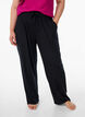 Pantalon de nuit ample en jersey de viscose avec poches, Noir, Model image number 2