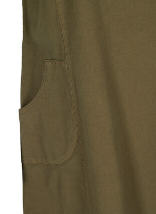 Robe à manches courtes en coton, Ivy Green, Packshot image number 3