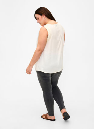Viona jeans met normale taille, Dark Grey Denim, Model image number 1