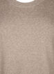 Gebreide jurk met ronde hals en split, Desert Taupe Mel., Packshot image number 2