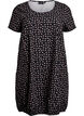 Robe en coton &agrave; manches courtes avec imprim&eacute;, Marron, Packshot image number 0