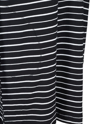 Robe en coton à manches courtes avec poches More, Black w. stripe, Packshot image number 3