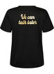T-shirt imprim&eacute;, Noir, Packshot image number 1
